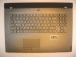 Клавиатура для ноутбука Б\У lenovo PALMREST Y730-17 + C корпус RU\EN с тачпадом серая