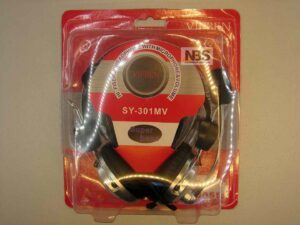 Наушники VIPBEN SY-301MV с микрофоном Диапазон частот 30 - 16000 Гц кабель 1