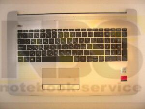 Клавиатура для ноутбука Б/У HP 470 g7 RU+ C корпус серый тачпад