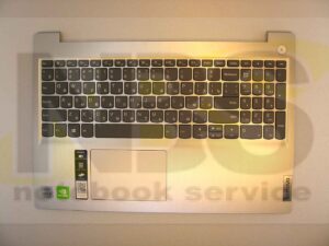 Клавиатура для ноутбука Б\У lenovo Ideapad 3 15IIL05 15IML05 15IGL05 15ADA05 + C корпус RU\EN сереб