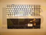 Клавиатура для ноутбука Asus N550 N750J серебро EN c подсветкой