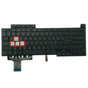 Клавиатура для ноутбука Asus ROG Strix G17 G713 G713Q RU подсветка Enter-плоский