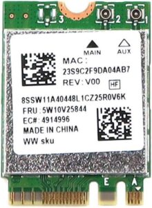 Модуль WiFi + Bluetooth RTL8852BE FRU 5w10v25844