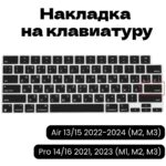 Силиконовая накладка на клавиатуру A2442 A2779 A2918 A2992 A2485 A2780 A3114 A2991 A2681 A3113 A2941