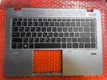Клавиатура для ноутбука Б/У HP EliteBook 840 G1 RU +C панель серебро led