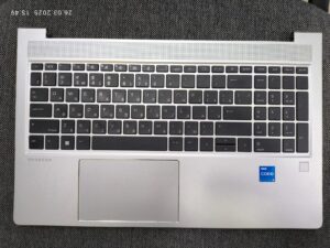 Клавиатура для ноутбука Б/У HP ProBook 450 G8 450 G9 455 G8 455R  RU +C панель серебро