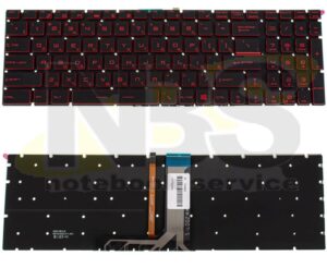 Клавиатура для ноутбука MSI GL63 8RC 8RD 8SE GL63 9SD 9SE 9RC 9SC MS-16P7  RU Led красная