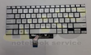 Клавиатура для ноутбука  ASUS Zenbook 14 OLED UX3405M EN Silver Enter flat