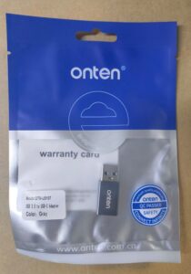 Переходник Onten USB 3.0 A - USB Type-C US107