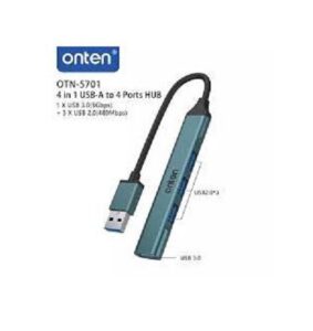 USB Hub 3.0  4 Port  (1xUSB-A3.0 + 3xUSB-A2.0) Onten OTN-5701