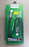 Кабель Type C to Type C Union Power UC79 QC3.0 60W 1M Кабель Type C to Type C Union Power UC79 QC3.0 60W 1M