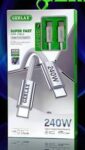 Кабель Type C to Type C Gerlax GD-69T QC3.0 240W 1M Кабель Type C to Type C Gerlax GD-69T QC3.0 240W 1M