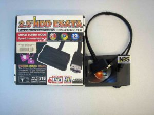 External Case 2.5 HDD ESATA to SATA+ USB power A836
