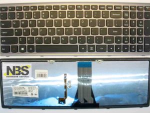 Клавиатура для ноутбука Lenovo G500S with backlight рамка серебро