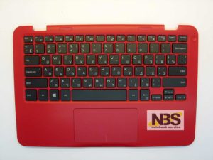 Клавиатура для ноутбука Dell Inspiron 11 RU 3162 + C корпус с Tuch красная