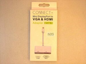 Переходник видеоконвертор Mini DP (Display Port) to VGA& HDMI adapter