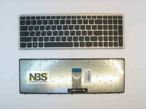 Клавиатура для ноутбука Lenovo Z710 RU рамка серебро