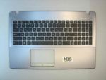 Клавиатура для ноутбука Asus X551 D550+C корпус серый RU/EN