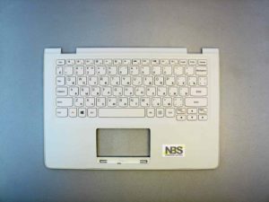 Клавиатура для ноутбука Lenovo Yoga 300 300-11IBR + C cover без тачпада белая