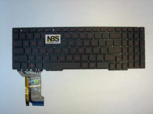 Клавиатура для ноутбука Asus  GL753V Enter -flat подсветка красная  EN