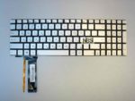 Клавиатура для ноутбука Asus N750 серебро подсветка RU/EN
