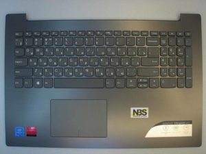 Клавиатура для ноутбука Lenovo IDEAPAD 320-15 + C cover с тачпадом RU темносерая
