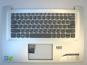 Клавиатура для ноутбука Lenovo IDEAPAD 320s-14 + C cover RU серебро