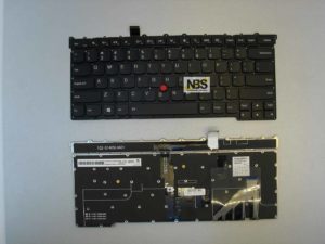Клавиатура для ноутбука Lenovo X1 Carbon  Gen3 Черная EN enter flat