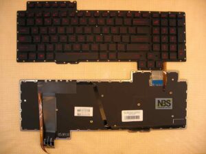 Клавиатура для ноутбука Asus ROG G752 / G752VL / G752VT ENG подсветка Enter-плоский