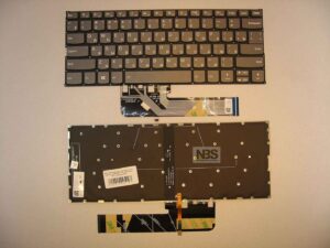 Клавиатура для ноутбука Lenovo Yoga 530-14ARR 530-14IKB серая Enter flat с подсветкой RU